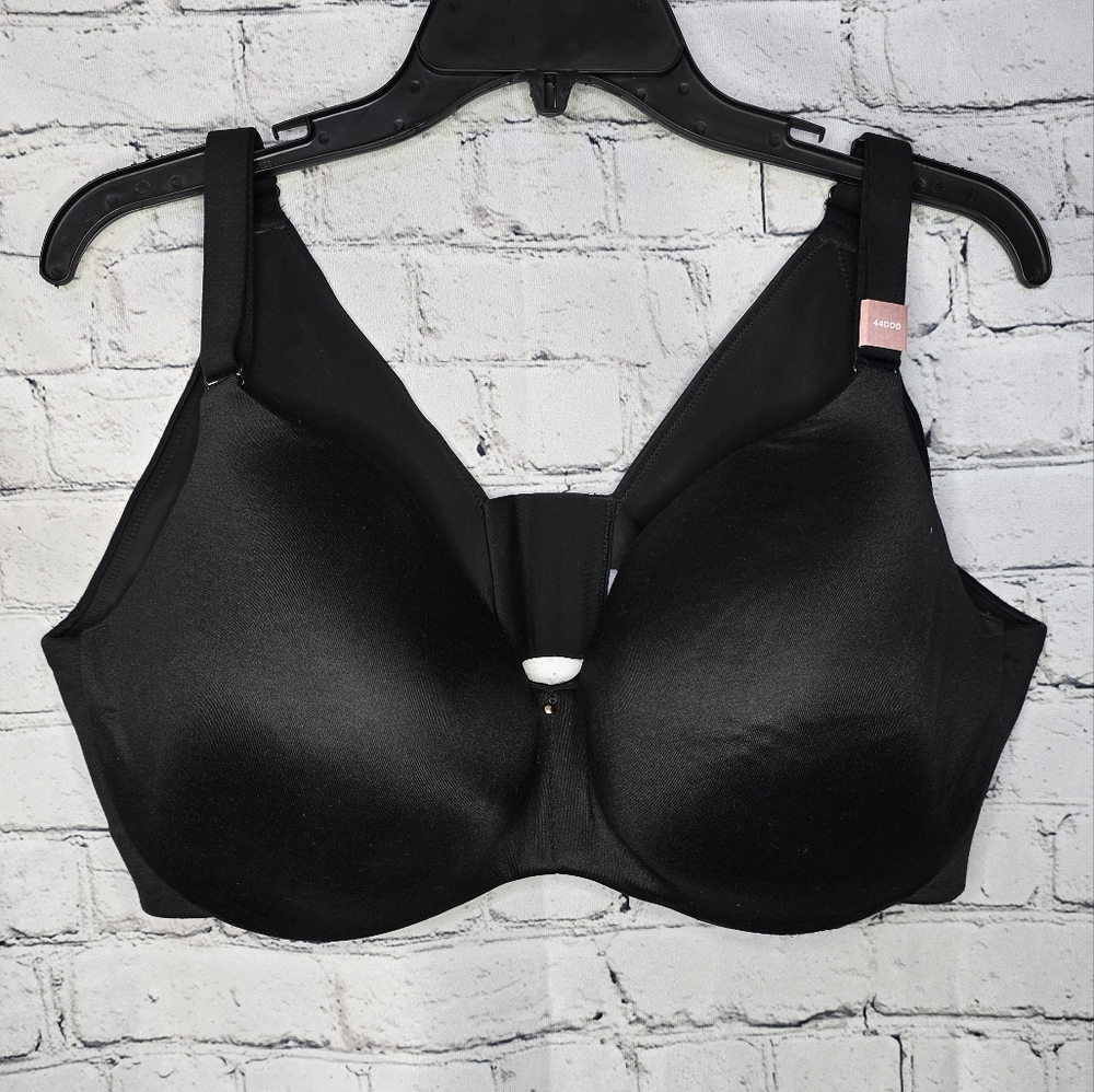 Cacique Black Lightly Lined Balconette Bra Size 44DDD NWT - Picture 1 of 6